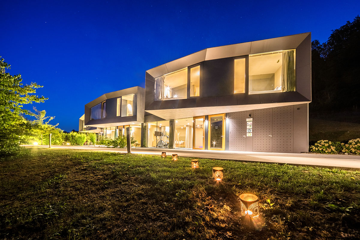 Timber volumes at blue hour